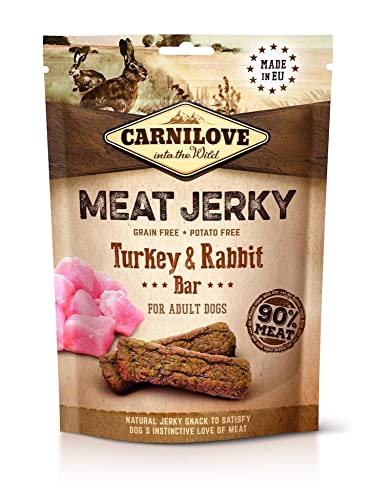 CARNILOVE JERKY CONEJO Y PAVO BARRITAS 12X100GR von CARNILOVE