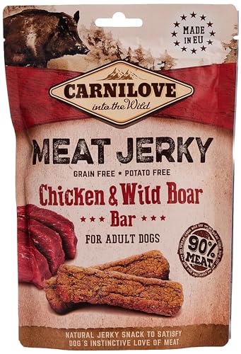 Carnilove Jerky Snack Huhn & Wildschwein-Riegel, 100 g von CARNILOVE