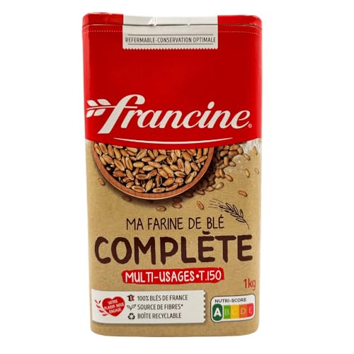 Francine T150 Weizenmehl Vollweizenmehl, 1 kg von CAROUF