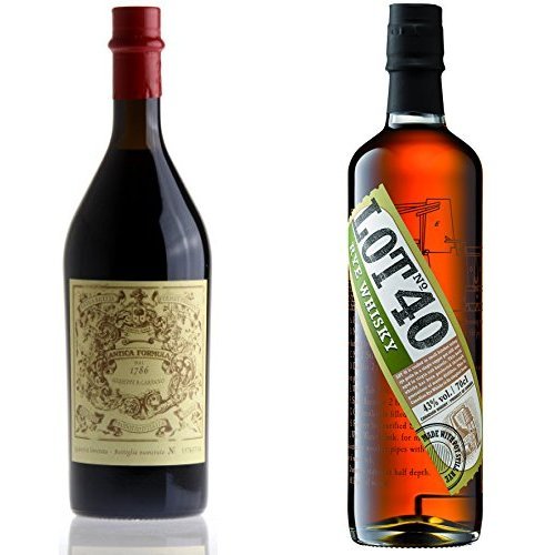 Canadian Manhatten Paket - Antica Formula Carpano Vermouth (1 x 1 l) + LOT NO. 40 Whisky (1 x 0.7 l) von CARPANO