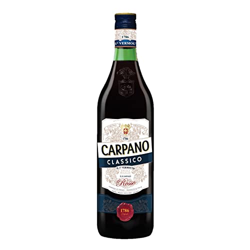 Carpano Classico Vermouth 16% vol. (1 x 0,75l) | Roter Wermut aus Italien | Perfekt auf Eis oder in Cocktails von CARPANO