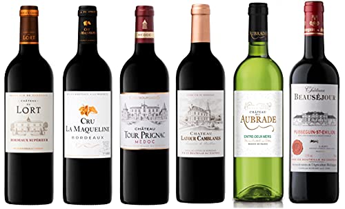 Castel Freres Geschenkset „Dégustation" – Entdeckerpaket Weine des Bordeaux (6 x 0,75 l) von Castel Freres