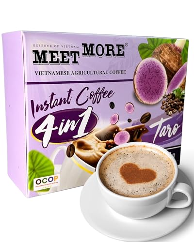 MOIN VIETNAM 4in1 Kaffee Taro - Instant Lösliche Kaffee mit Taro - Premium Qualität - exotischer Kaffee - Fruchtiger Geschmack - 270g von CAVUMI