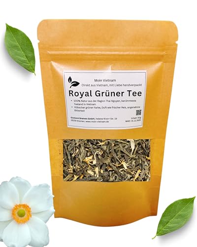 MOIN VIETNAM Detox Tee | Royal Grüner Tee aus Vietnam | 100% Natur | Vegan | Glutenfrei | Laktosefrei | Standbeutel 50g, ca 25 Tassen | Entgiftungskur 14 Tage von CAVUMI