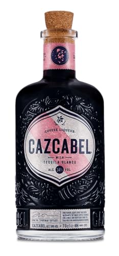 Cazcabel I Coffee Liqueur +Tequila I Mit 100% echtem Arabica-Kaffee aus Mexiko I Aus blauen Weber-Agaven I GOLD prämiert bei den Tequila & Mezcal Masters (2019) I 34 % vol. I 0,7L von CAZCABEL