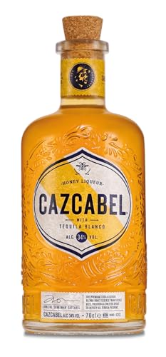 Cazcabel | Honey Liqueur mit Tequila Blanco | Mit 100% natürlichem Honig & Premium Blue Weber Agave | Mehrfach GOLD prämiert | Perfekt für Honig-Cocktails wie Margaritas & Sours | 0,7L | 34% von CAZCABEL