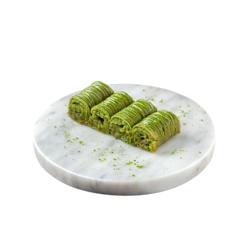 Baklavacı Çelebioğulları,Handgemacht,Pistazien Wrap (Gefüllt), (2.2lb - 1000 gr)-25-28 Stück,täglich frischer Versand von ÇELEBİOĞULLARI