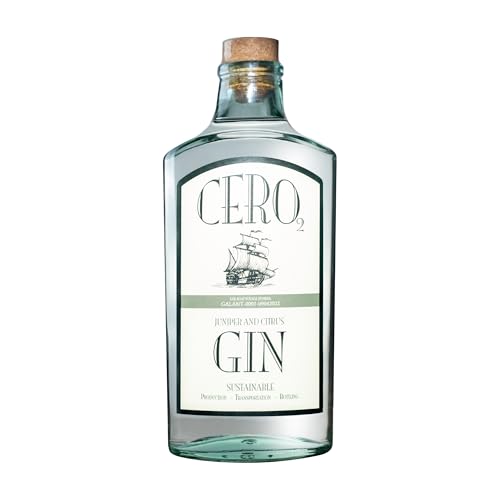 CERO2 Pure Gin | Bewusster Karibischer Gin | Super Weich | Wacholder- und Zitrusaromen | Ideal für Cocktails und G&T | 700 ml – 40% ABV von CERO2