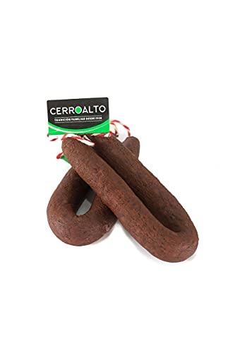 HOHER HÜGEL | Iberische Blutwurst Stück à 250 Gr | 4 STÜCK à 250 GR von CERROALTO