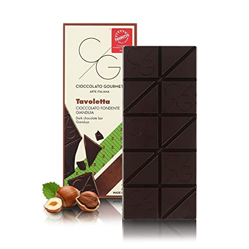 Gourmet-Schokoladentafel, Gianduia-Zartbitterschokolade mit Milch, 60 Gramm von CG CIOCCOLATO GOURMET ARTE ITALIANA