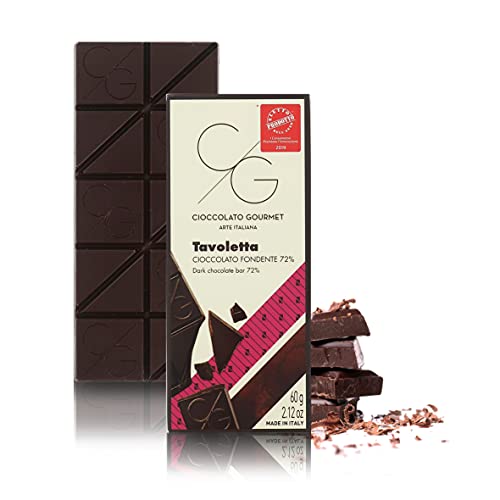 Gourmet-Schokoladentafel, Zartbitterschokolade 72%, 60 Gramm von CG CIOCCOLATO GOURMET ARTE ITALIANA