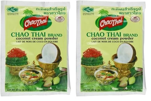 CHAO THAI - Instant Kokosnusspulver, (1 X 60 gm) (Packung mit 2) von CHAO THAI