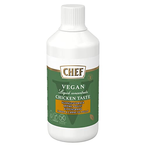 CHEF Flüssige Konzentrate Vegan Flüssiges Konzentrat Geflügel, Geschmacksboost für Herzhafte Gerichte, 100% Natürlicher Geschmack, 1er Pack (1 x 1L) von CHEF