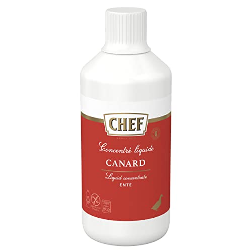 CHEF Flüssiges Konzentrat Ente, Geschmacksboost für Herzhafte Fleischgerichte, 100% Natürlicher Geschmack, 1er Pack (1 x 1L) von CHEF