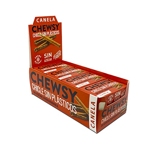 12 x Chewsy Natural Cinnamon Plant-based Plastic-free Gums 15g von CHEWSY