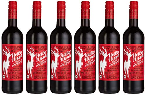 Heißer Hirsch Bio Glühwein rot (6 x 0.75l) Merlot & Trempranillo von Heißer Hirsch