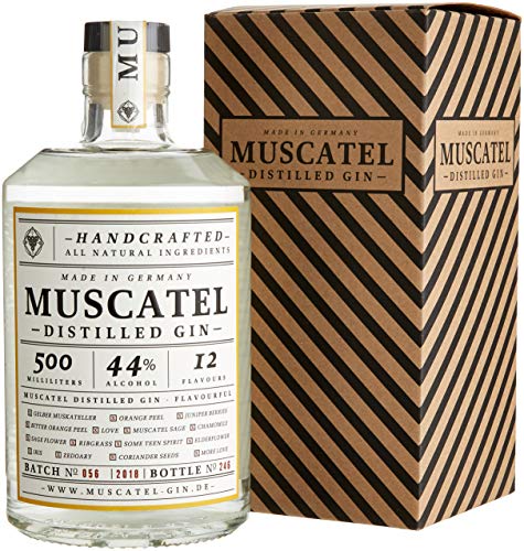 Muscatel Distilled Gin im Geschenkkarton 44% vol (1 x 0.5 l) von CHICHL