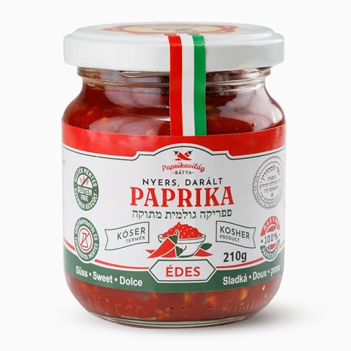 Ungarische Paprikapaste, mild (210g), zertifiziert koscher, importiert aus Kalocsa, Ungarn von CHILI-TRADE Kft.