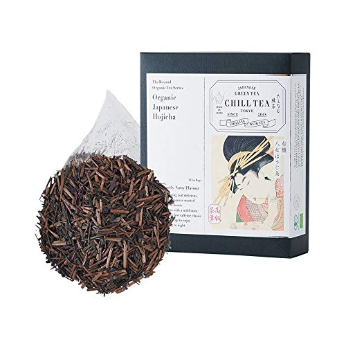 Hojicha Teebeutel von CHILL TEA Tokio – 100% Japanischer Gerösteter Grüntee - Plastikfrei, natürlichen teebeutel - Koffeinarm (30 Teebeutel) von CHILL TEA Tokyo