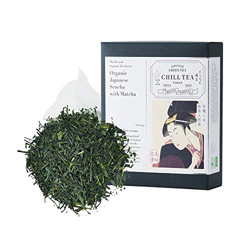 Matcha Sencha Grüntee - 100% Angebauter Japanischer Sencha Matcha Grüntee von CHILL TEA Tokio – Plastikfrei Teebeutel - Frischer Umami Geschmack (30 Teebeutel) von CHILL TEA Tokyo