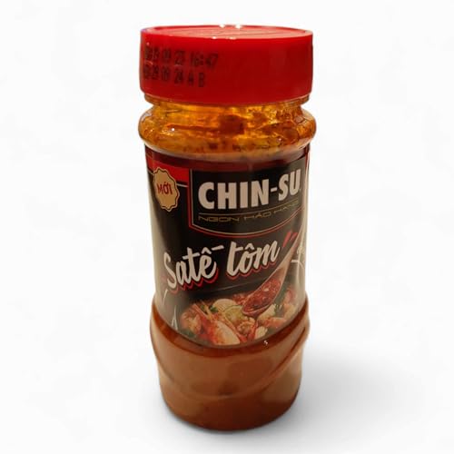 CHINSU Frische Garnelen-Hot-Sauce – Erlesene Aromen für kulinarische Köstlichkeiten – Vietnamesische Spezialität – Tom CHIN-SU Satay – 1 Stück à 90 g von CHIN-SU