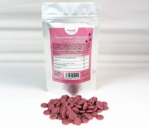 Callebaut Ruby Schokolade, Schoko-Chips, 100 g, im wiederverschließbaren Standbeutel von CHOCO SECRETS