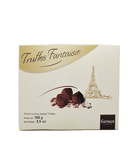 Chocolaterie Guyaux Schokoladentrüffel Fantaisie Natur, 3er Pack von CHOCOLATERIE GUYAUX