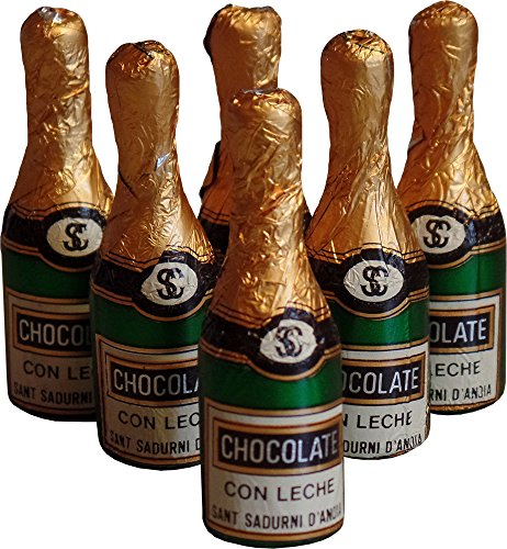 Milchschokolade Neuheit Mini Champagnerflaschen (8 geliefert) von CHOCOLATES SIMON COLL