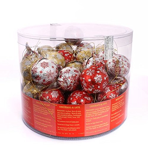 Weihnachtskugeln rot, gold, silber | Simón Coll | 50 x 12 g von CHOCOLATES SIMON COLL