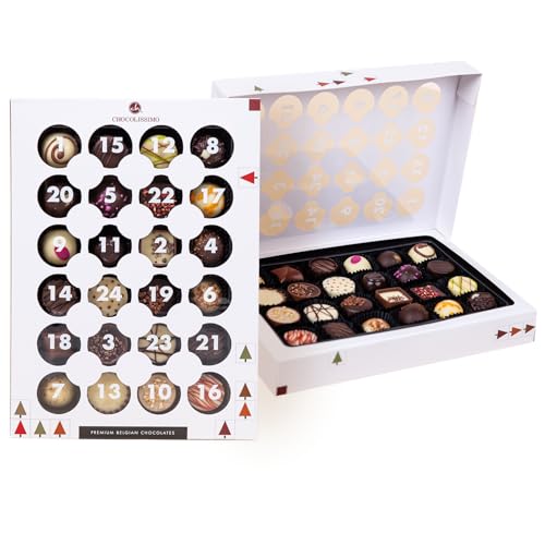 CHOCOLISSIMO - Adventskalender Schokolade - Weihnachtskalender Edle Pralinen - Geschenkidee Frauen, Männer, Mann, Erwachsene, Frau, Mama, Eltern, Oma, Papa, Opa, Kollegen - Obsession, 24 Stück von CHOCOLISSIMO