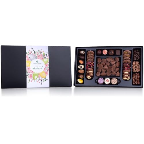 CHOCOLISSIMO - Ostergeschenk – Schoko-Partybox Ostern - Schokoladenmix mit Osterschokolade, Schokolade, Schokoladenset, Geschenkidee, Mann, Frau, Pralinen, Schokoladensnacks, Ostersüßigkeit von CHOCOLISSIMO