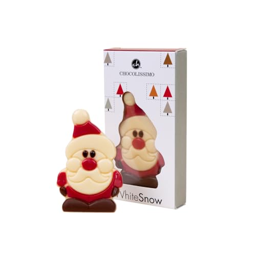 CHOCOLISSIMO - Weihnachtsmann aus Schokolade - Geschenk Nikolaus, Weihnachten, Advent, Weihnachtsschokolade, Süßigkeiten - Schokoladenfigur, Geschenkidee Kinder, Mädchen, Junge - Santa Solo von CHOCOLISSIMO