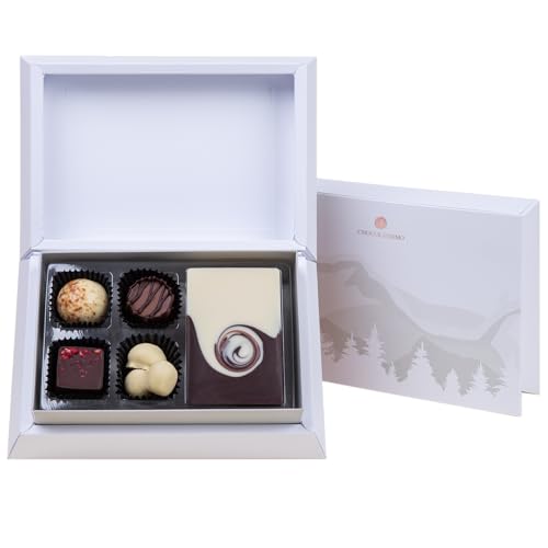 CHOCOLISSIMO - Weihnachtsschokolade - Pralinen Geschenk - 4 Pralinen und 1 Tafelschokolade - Schokolade Geschenk, Geschenkidee Frauen, Männer - Nikolaus, Weihnachten, Advent - 1st Selection Xmas Mini von CHOCOLISSIMO