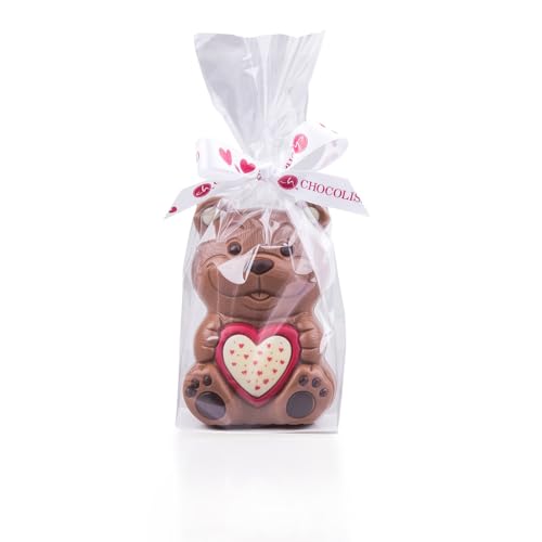 ChocoBärchen Valentinstag - Bärchen aus Schokolade | Geschenk | Valentinstag | Schokoladenfigur | Mann | Frau | Liebesgeschenk | Verliebte | Liebe | Junge | Mädchen | Männer | Frauen | Geburtstag von CHOCOLISSIMO