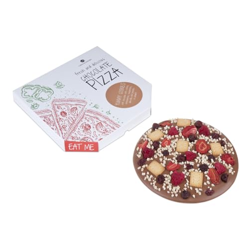 ChocoPizza - Yummy Cookies - Schokoladenpizza mit Zutaten | Witzige Schokolade | Süße Pizza | Weihnachten | Geschenk | Vatertag | Muttertag | Geschenke | Männer | Frauen | Mann | Frau von CHOCOLISSIMO