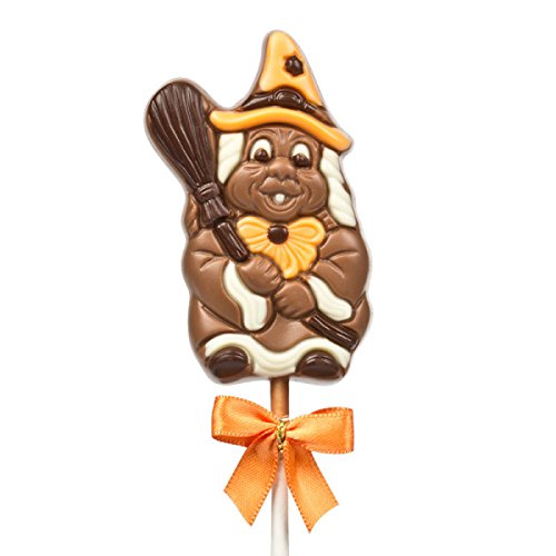 Lollipop Hexe - Schokolade Schoko-Lollipop | Halloweensüßigkeiten | Süßigkeiten | Halloweenparty | Geschenk | Kinder | Kind | Mädchen | Jungen | süße Überraschung | Mitbringsel | Lolli von CHOCOLISSIMO