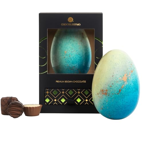 Luxury Egg Ruby Gold - Osterei-Pralinen - großes Ei aus Ruby Schokolade mit 7 Osterei-Pralinen | Ostergeschenk | Ostern | Osterschokolade | Osterei | Ostereier | Ostersüßigkeit | Mann | Frau von CHOCOLISSIMO