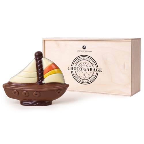 Segelschiff aus Schokolade - Schoko schiff | Schokoladen Segelboot | Boot | segeln | Geschenkidee | Segelfans | Kinder | Erwachsene | Mann | Frau | Geschenk | Marine Collection | süße Überraschung von CHOCOLISSIMO