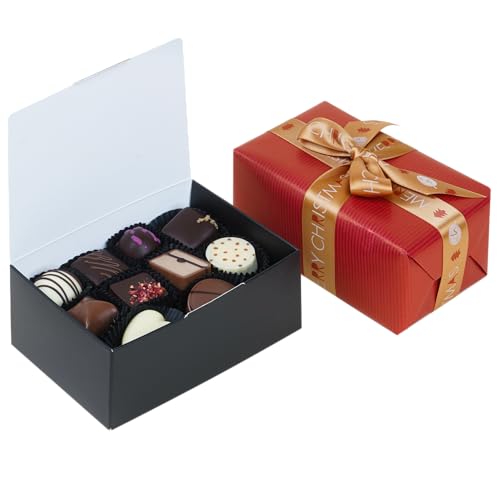 CHOCOLISSIMO - Weihnachtspralinen - Schokolade Geschenk Weihnachten - 20 handgemachte Pralinen - Weihnachtsschokolade, Nikolaus Geschenke für Frauen, Männer, Papa, Mama - Xmas Ballotin Grand von CHOCOLISSIMO