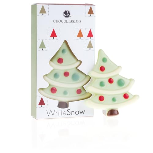 Xmas Tree Solo - Schokolade - Weihnachtsbaum aus Schokolade | Geschenkideen | Mitbringsel | Weihnachtssüßigkeiten | Gastgeschenk zu Weihnachten | Erwachsene | Kinder | Schoko Tannenbaum von CHOCOLISSIMO