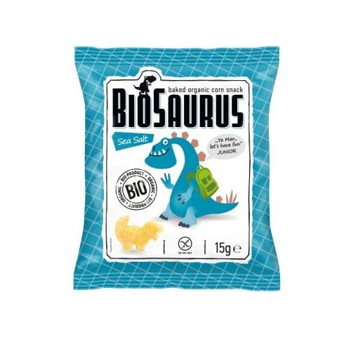 Mais-Chips Dinosaurier mit Meersalz glutenfrei BIO 15 g BioSaurus von CIBI