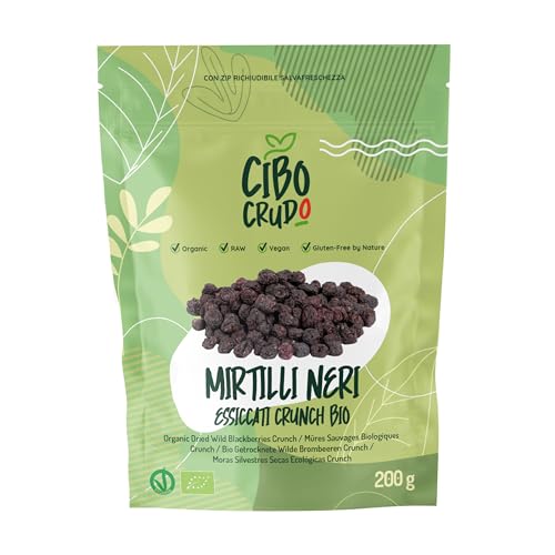 Getrocknete Heidelbeeren Bio - 200g. Blaubeeren Getrocknet Bio Ohne Zuckerzusatz. Getrocknete Wilde Blaubeeren. Organic Dried Blueberries. von CIBO CRUDO crudo biologico vegan