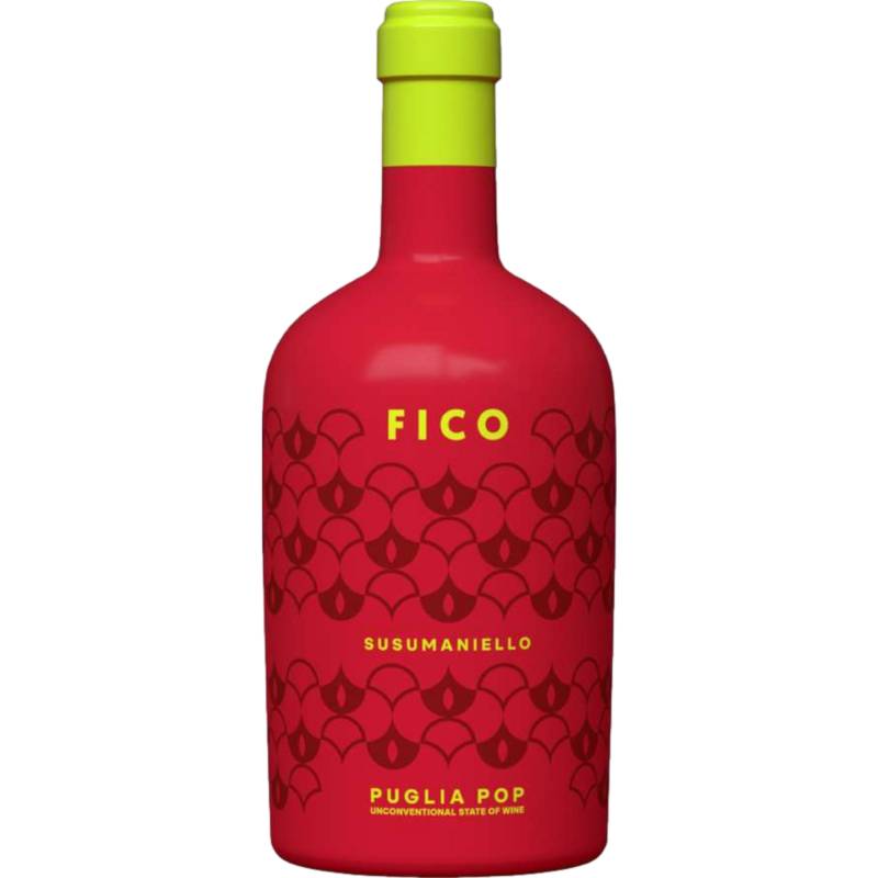 Puglia Pop Fico Susumaniello, Salento IGP, Apulien, 2022, Rotwein von CIGNOMORO S.r.l. - Contrada Ferrari km 7 74015 Martina Franca (TA)