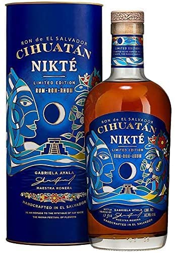 NIKTE' RON LIMITIERTE AUFLAGE EL SALVADOR GABRIELA AYALA 70 CL IN EINER KISTE von CIHUATAN