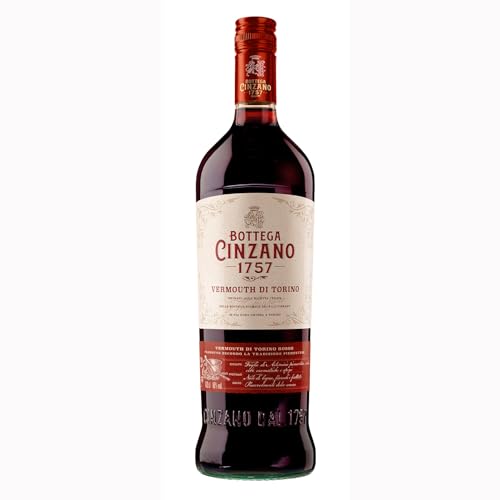 Bottega Cinzano 1757 - Cinzano Vermouth Rosso - italienischer Premium-Vermouth, hergestellt mit Kräutern aus Piemont – ideal für Cocktails, 16% (1 x 1l) von CINZANO