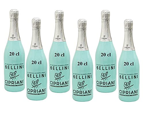 CIPRIANI BELLINI THE ORIGINAL HARRY'S BAR COCKTAIL MINI 20CL 6 FLASCHEN von Cipriani