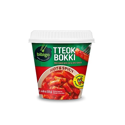 BIBIGO Tteokbokki - Reiskuchen Cup mit Hot und Spicy Sauce - 1 x 125 g von CJ