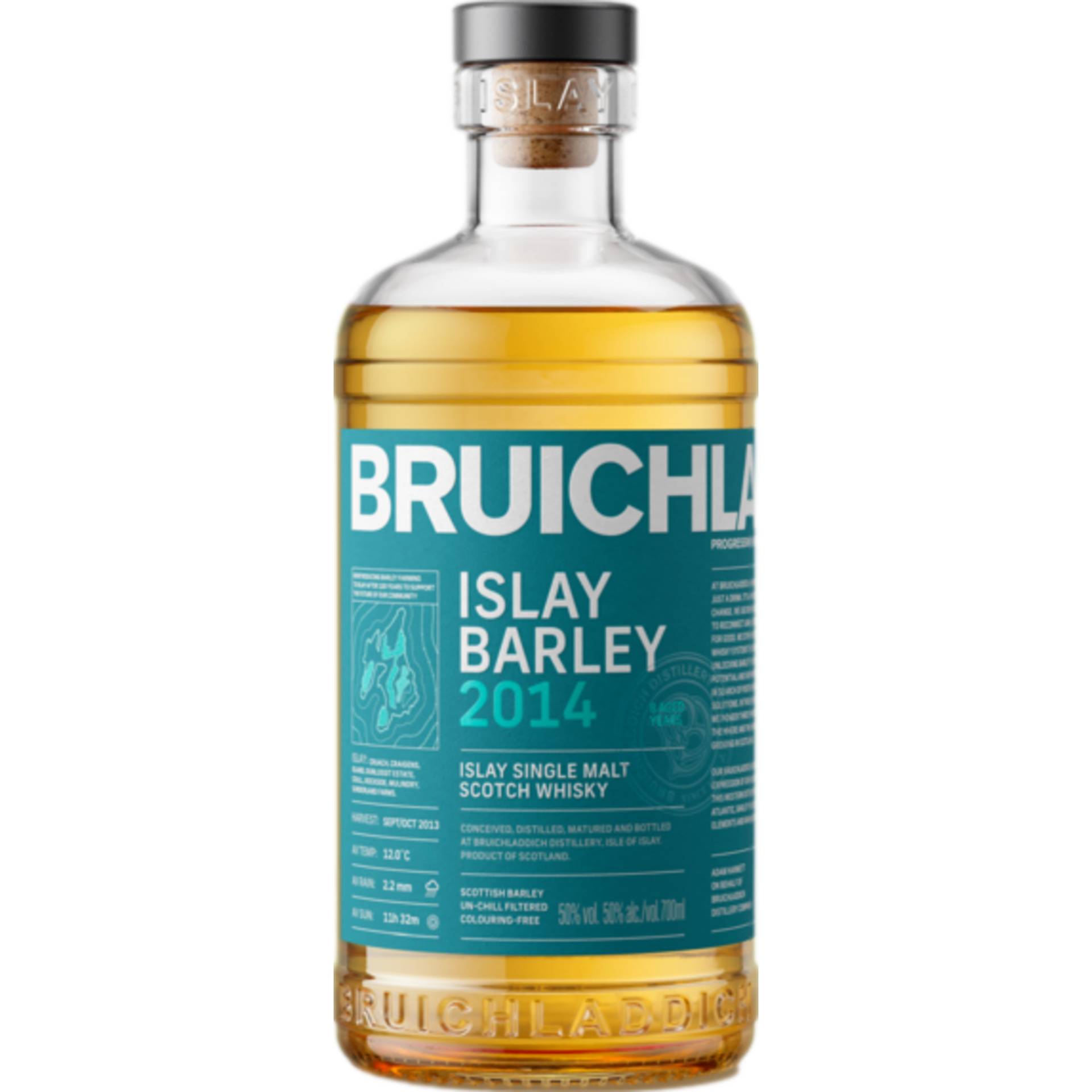 Bruichladdich Islay Barley 2014 Islay Single Malt, Scotch Whisky, 0,7 L, 50% Vol., Spirituosen von CLS Rèmy Cointreau, 21 - 25 Rue Balzac, 75008 Paris, Frankreich