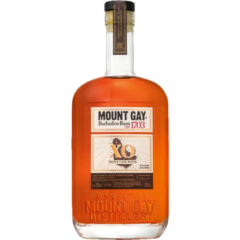 Mount Gay XO Rum, Barbados, 0,7 L, 43% Vol., Spirituosen von CLS Rèmy Cointreau, 21 BD Haussmann 75009 Paris/FR