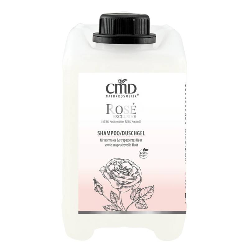 Shampoo/Duschgel Rosé Exclusive 2,5 Liter Großgebinde von CMD Naturkosmetik